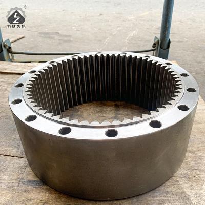China Excavador rotatorio Construction Machinery Parts de Ring Gear SH210-5 SH200 del oscilación en venta