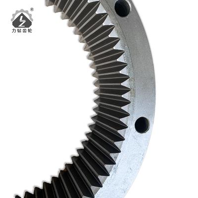 China Construction Machinery Parts Excavator Swing Ring Gear SH120 Rotary Hydraulic for sale