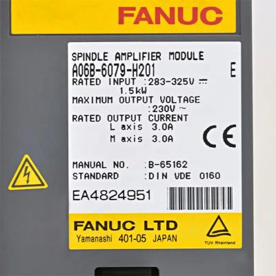 中国 A06B-6079-H201 Yellow Fanuc Servo Actuator with AC/DC Power Supply 販売のため