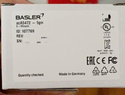 Китай AcA5472-5gm German Basler Camera Imaging Solutions продается