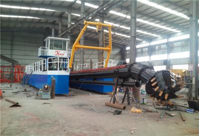 China 8 Inches Portable Hydraulic River Sand Dredging Ships Pump Cutter Sution Dredger Vessel Machine for sale