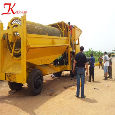 China best price used automatic gold panning machine small gold trommel screen for sale in china for sale