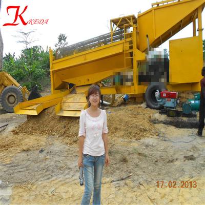 China big scale gold and diamond washing plant gold trommel sieving machine for sale