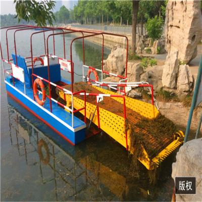China Aquatic reed harvester New Design machine testing of equipment for rives and lakes for sale