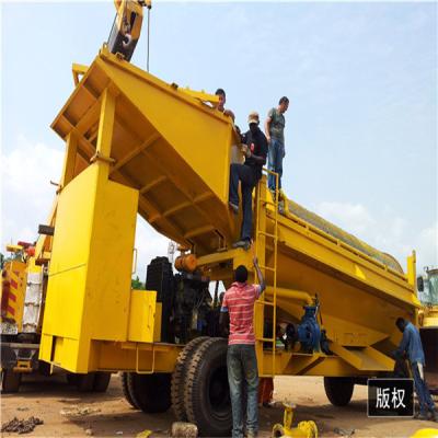 China Double Sieve Trommel Screen Rotary Scrubber Machine Gold Washing Machine for sale