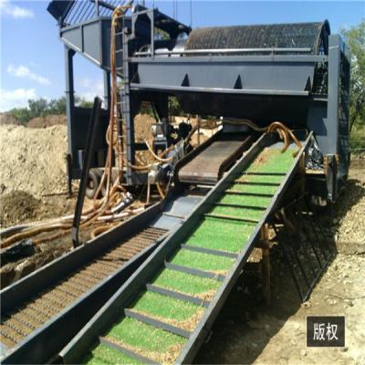 China Gold And Diamond Mining Equipment Gemstone Trommel Screen Gold Washing Plant With Long Clay Scrubber for sale