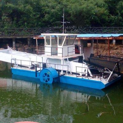 China Water Rubbish 12m3 Trash Skimmer Vessel River Garbage Collecting Boat for sale