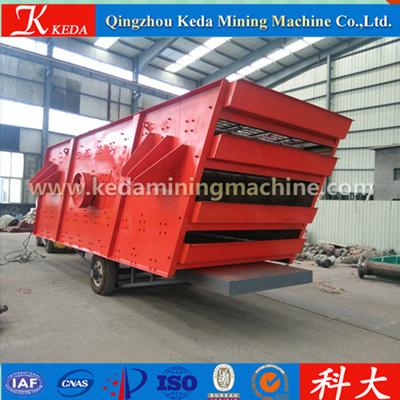 China Double Deck Vibrating Screen Gold Mining Machine Processing Capacity 150t/H for sale