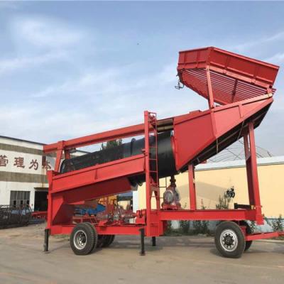 China Ore Processing Gold Mining Machine Trommel Screen Rotary Vibrating Screen for sale