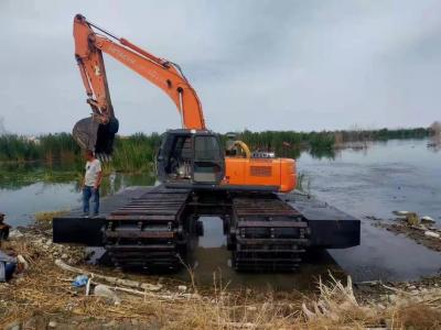 China Q355B Steel Amphibious Excavator Under Carriage For Dredging River en venta