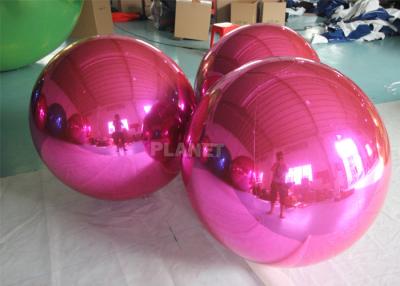 China Air Sealed Hanging Silver / Gold / Magenta Ball Inflatable Mirror Ball Mirror Balloon Giant Mirror Sphere For Decoration en venta