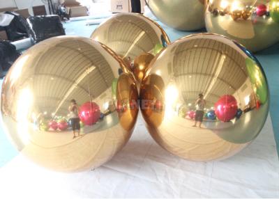 Chine Sphère gonflable accrochante de miroir de boule de miroir de sphère de miroir de décoration géante d'or de la publicité d'événement à vendre