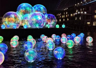 China Custom Exhibition Decoration Water Floating PVC Reflective Light Sphere Mirror Balloons Disco Inflatable Mirror Ball for sale