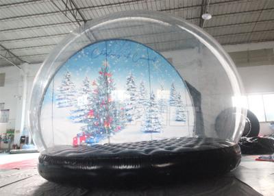 中国 3M 4M大きいポリ塩化ビニールのクリスマスの雪の地球の膨脹可能な雪の地球の球の写真ブース 販売のため