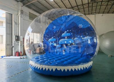 China 4m Diameter Outdoor Christmas Photo Booth Inflatable Snow Globe For Kids And Adults for sale