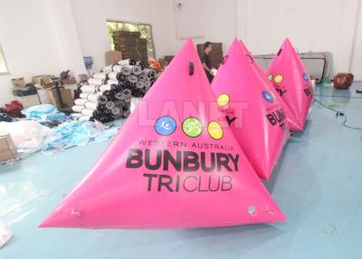 China Custom Logo Water Floating Inflatable Race Buoy Inflatable Swimming Marker Buoy For Open Water for sale