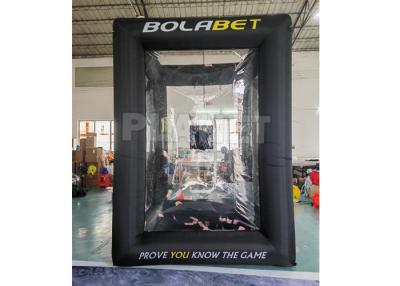 Chine Cube gonflable adapté aux besoins du client en argent liquide d'argent de machine de cabine gonflable gonflable d'argent à vendre