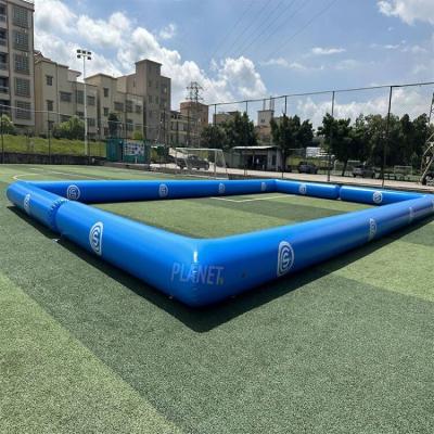 China Customizable Logo Printed Inflatable Sports Games Football Pitch Soccer Field Inflatable Arena for sale