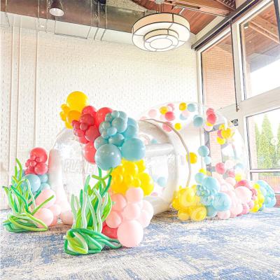 China Outdoor Party 3.0m 4.0m Diameter Blow Up Inflatable Bubble House Tent Transparent Balloon House Dome Tent for sale