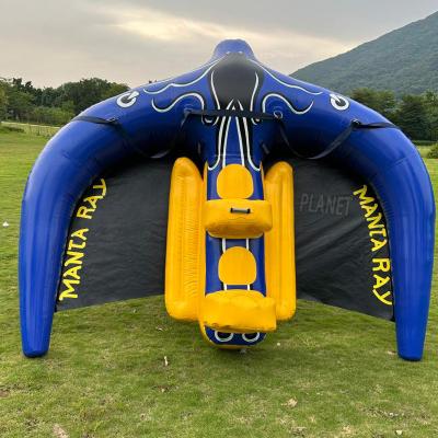 China Outdoor Water Sports Inflatable Manta Flying Ray PVC Flying Fish Tube For Sea for sale