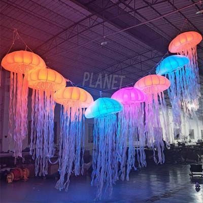 China Wedding Christmas Decor Colorful Jellyfish Lamp Inflatable Jellyfish Decoration Balloon for sale