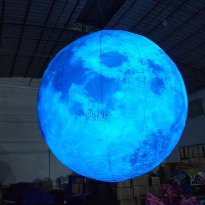 China Giant Inflatable Moon Ball Inflatable Moon Planet Balloon For Christmas Decoration for sale