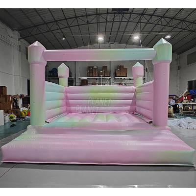 China Commercial Moonwalk Pastel Bounce House Wedding Bouncy House Jumping Castle For Adults and Kids for sale