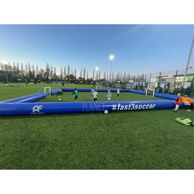 China Outdoor PVC Inflatable Football Pitch Inflatable Soccer Pitch Inflatable Football Court for sale