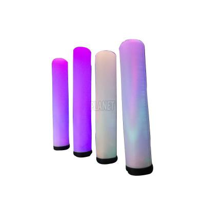 Chine Colonne gonflable colorée décoration de colonne de ballon Stand LED gonflable pilier pour la décoration de fête à vendre