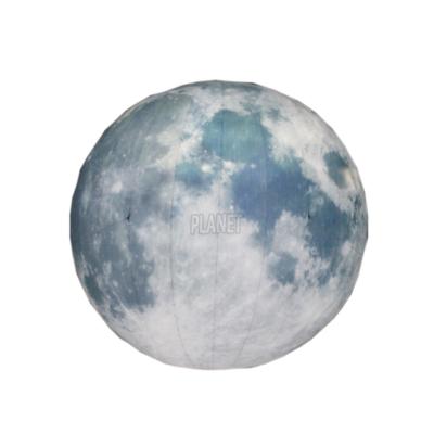 China Decoración de luna gigante inflable globo lunar inflable luz en venta