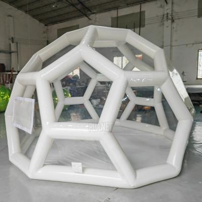 中国 商業用 充電可能なバブルドームテント 充電可能なキャンプテント 透明なサッカーバブルテント 販売のため