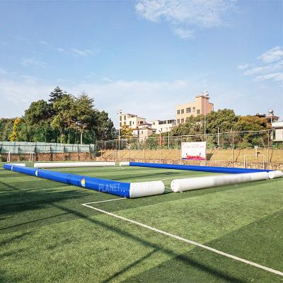 China Custom Airtight Tournament Inflatable Football Field PVC Soccer Pitch Air Pitch For Rental for sale