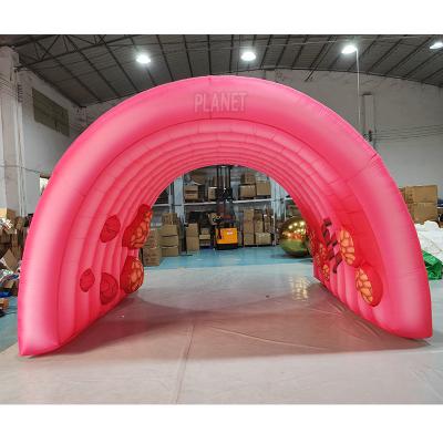 China Custom Advertising Inflatable Sport Tunnel Promotion Tunnel Giant Display Tunnel Tent for sale