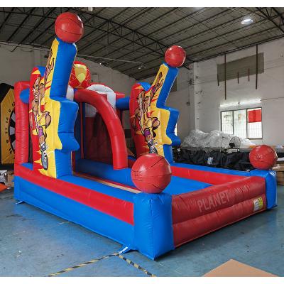 China Commercial Inflatable Basketball Game Inflatable Basketball Target Shooting PVC Basketball Shooting Game for sale