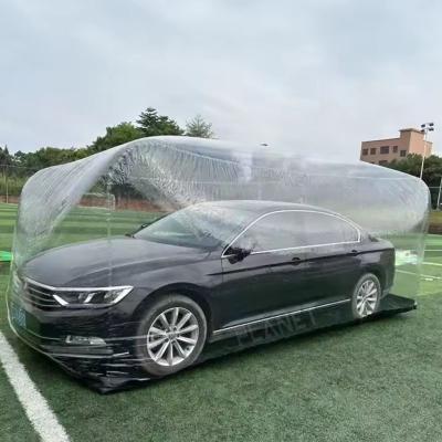 China Outdoor Portable Anti Dust Inflatable Car Cover Inflatable Car Shelter Tent Inflatable Car Tent For Rental for sale