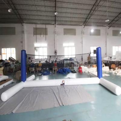 China Outdoor Water Play Game Inflatable Water Volleyball Court PVC Volleyball Field Inflatable Volleyball Court for sale