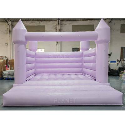 China Pastel Kids Wedding Purple Bounce House Inflatable Bouncy Castle PVC Inflatable Bouncer for sale