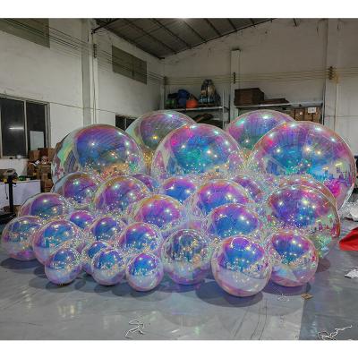 China Giant Reusable Inflatable Mirror Effect Balloon Ball Inflatable Mirror Balls PVC Sphere For Event for sale