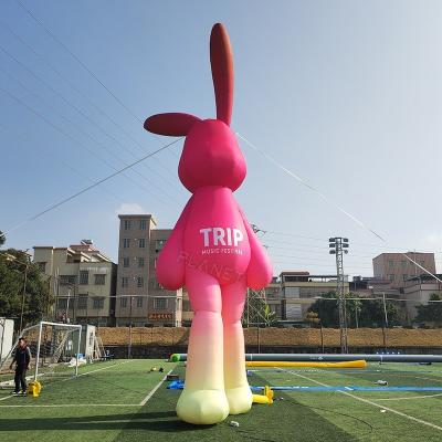 China Giant Inflatable Rabbit Inflatable Rabbit Cartoon Inflatable Bunny For Art for sale