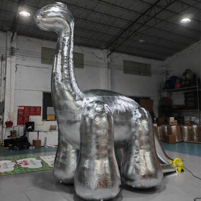 China Custom Zoo Event Inflatable Dinosaur Model Giant Long Necked Dinosaur For Decoration à venda