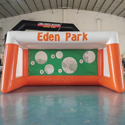 China Outdoor Carnival Sports Game Inflatable Football Shooting Soccer Practice Target Penalty Soccer Goal for sale