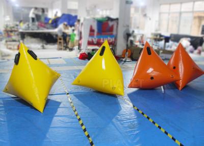 China Colorful Sea Inflatable Marker Buoy Hot Air Welded Seams Stainless Fittings for sale