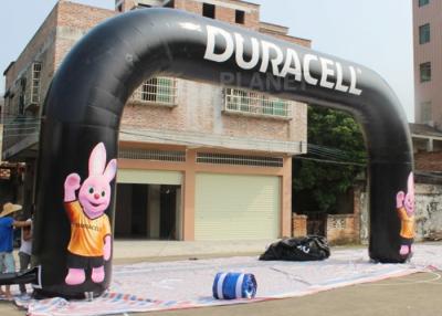 China Custom Design Inflatable Finish Line Arch Rental Black Color 2 Years Warranty for sale