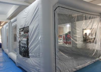 China Outdoor Professional Inflatable Car Paint Booth 210 D Reinforced Oxford for sale