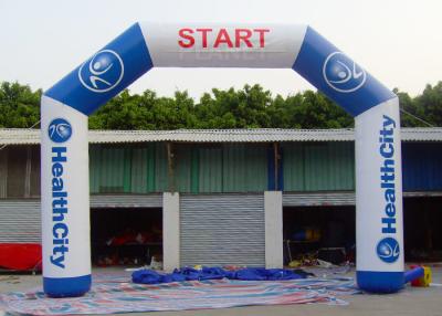China Commercial Inflatable Start Finish Line Hire 0.55 Mm PVC Tarpaulin Material for sale