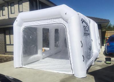 Chine La cabine de peinture/la tente automatiques gonflables blanches peinture de jet a adapté la taille aux besoins du client à vendre