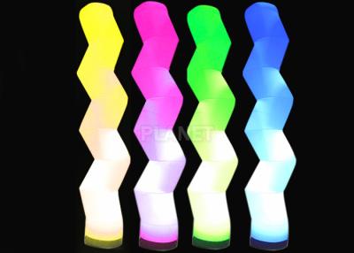 China Festival Inflatable Lighting Decoration Wave Tube Red / Green / Blue Color for sale