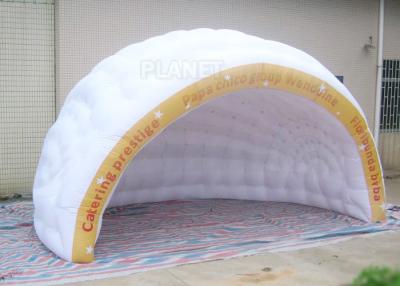 China Del iglú de la tienda impresión inflable comercial del logotipo del círculo semi ignífuga en venta