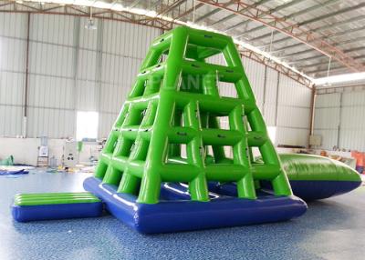 China Diapositiva que sube flotante inflable del agua de la torre de agua de los deportes de la aguamarina para el mar en venta