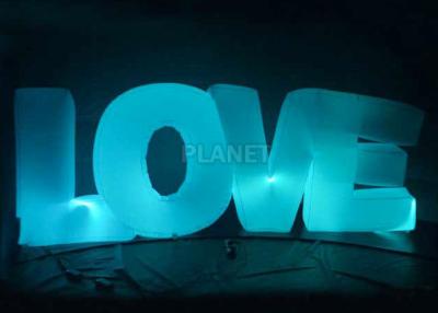 Chine Épouser l'amour gonflable de décoration d'éclairage a mené le ballon de lettre pour l'étape à vendre